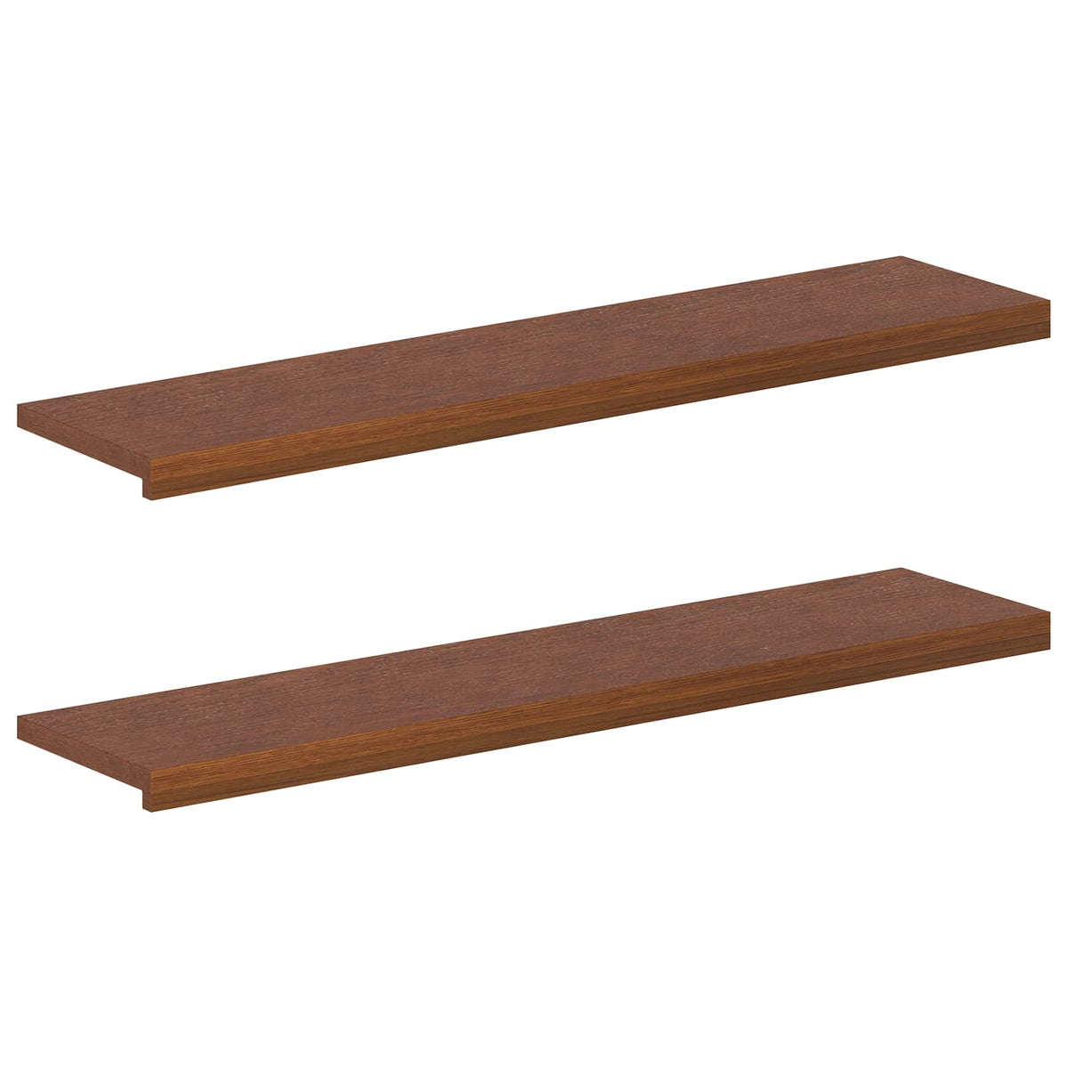 Window Sills 2 pcs Dark Brown 120 x 30 x 2 cm Solid Oak Wood