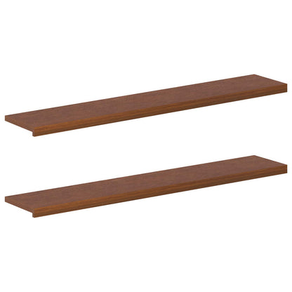 Window Sills 2 pcs Dark Brown 140 x 30 x 2 cm Solid Oak Wood