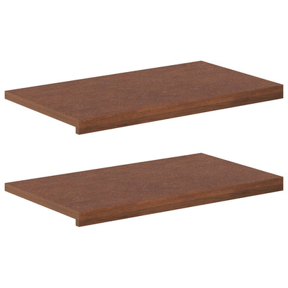 Window Sills 2 pcs Dark Brown 70 x 30 x 2 cm Solid Oak Wood