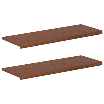 Window Sills 2 pcs Dark Brown 120 x 40 x 2 cm Solid Oak Wood