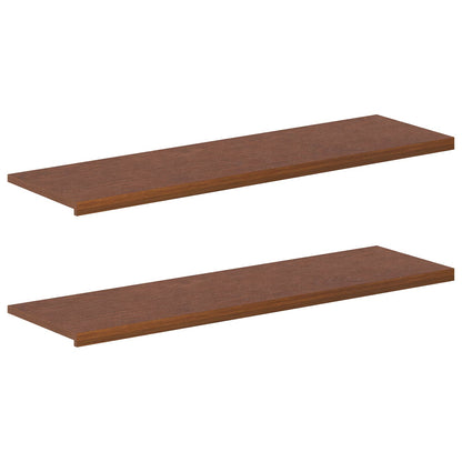 Window Sills 2 pcs Dark Brown 140 x 40 x 2 cm Solid Oak Wood