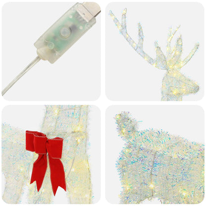 Christmas LED Reindeer Family 300 LEDs Warm White