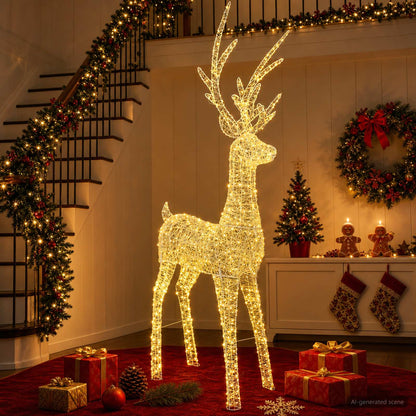 Christmas LED Reindeer Motif Light 1000 LEDs Warm White