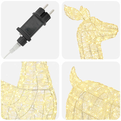 Christmas LED Reindeer Motif Light LOVIISA 900 LEDs Warm White