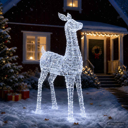 Christmas LED Reindeer Motif Light LOVIISA 900 LEDs Cold White