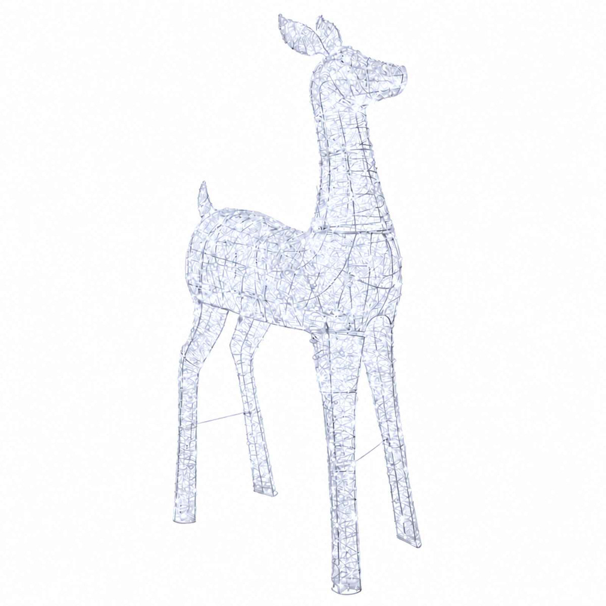 Christmas LED Reindeer Motif Light LOVIISA 900 LEDs Cold White