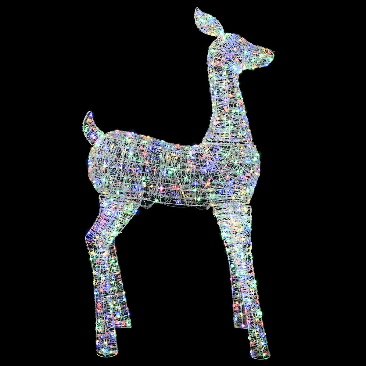 Christmas LED Reindeer Motif Light LOVIISA 900 LEDs Multicolour