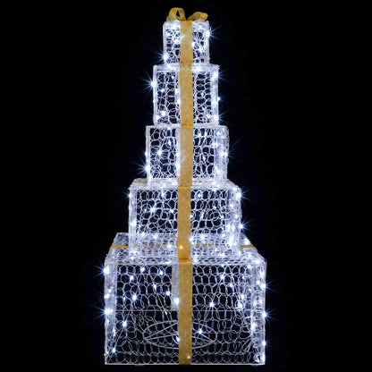 Christmas LED Gift Box Stack 250 LEDs Cold White