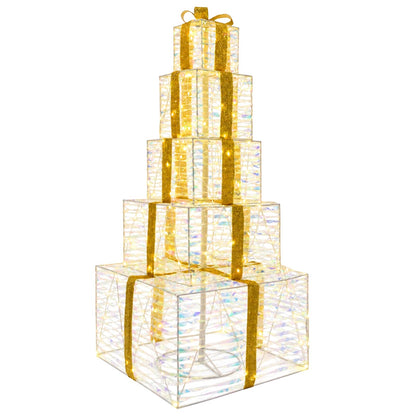 Christmas LED Gift Box Stack 250 LEDs Warm White