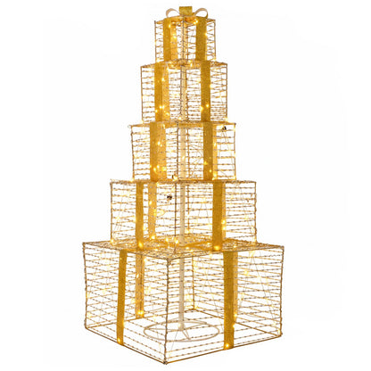 Christmas LED Gift Box Stack 250 LEDs Warm White