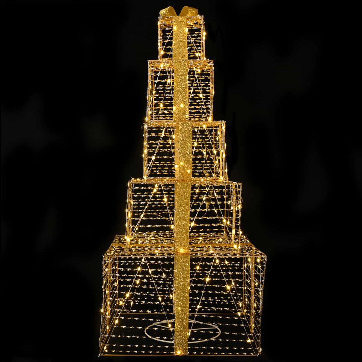 Christmas LED Gift Box Stack 250 LEDs Warm White
