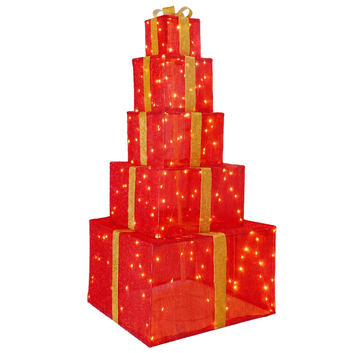 Christmas LED Gift Box Stack 250 LEDs Warm White
