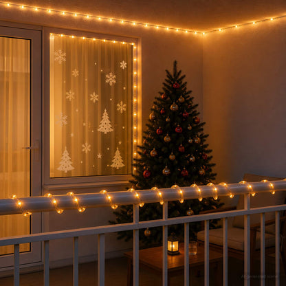 Christmas LED Rope Light 2400 LEDs Yellow 100 m
