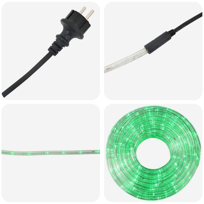 Christmas LED Rope Light 2400 LEDs Green 100 m