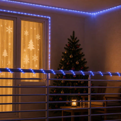 Christmas LED Rope Light 2400 LEDs Blue 100 m