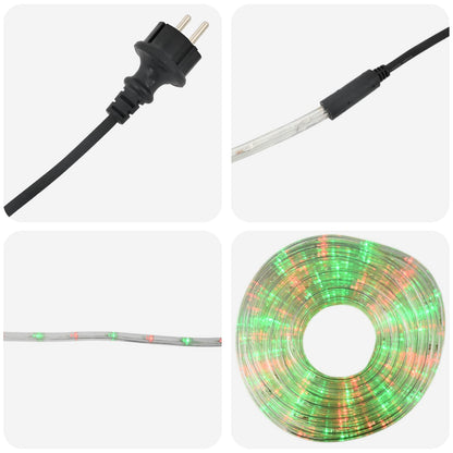 Christmas LED Rope Light 240 LEDs Red and Green 10 m