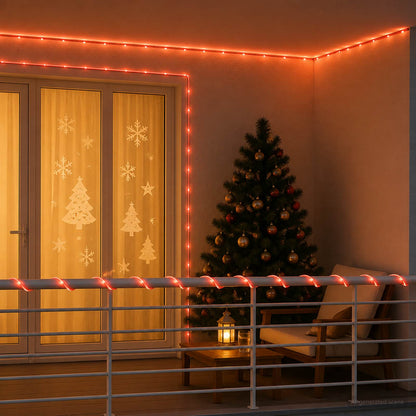 Christmas LED Rope Light 240 LEDs Red and 10 m