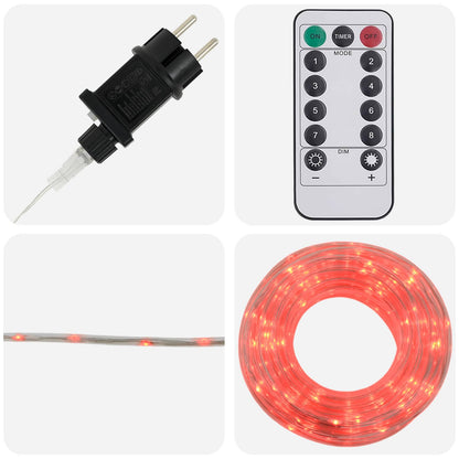 Christmas LED Rope Light 1200 LEDs Red and 50 m