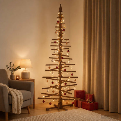 Wooden Christmas Tree KOTKA 240 cm Solid Pine Wood