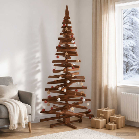 Wooden Christmas Tree KOTKA 210 cm Solid Pine Wood