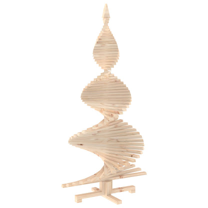 Wooden Christmas Tree KOTKA 150 cm Solid Pine Wood Natural