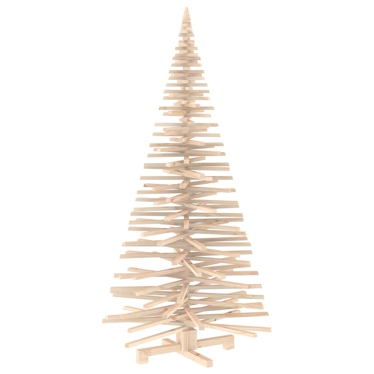 Wooden Christmas Tree KOTKA 210 cm Solid Pine Wood Natural