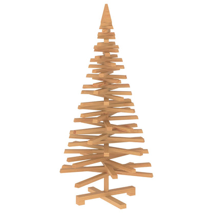 Wooden Christmas Tree KOTKA 120 cm Solid Pine Wood Brown Finish