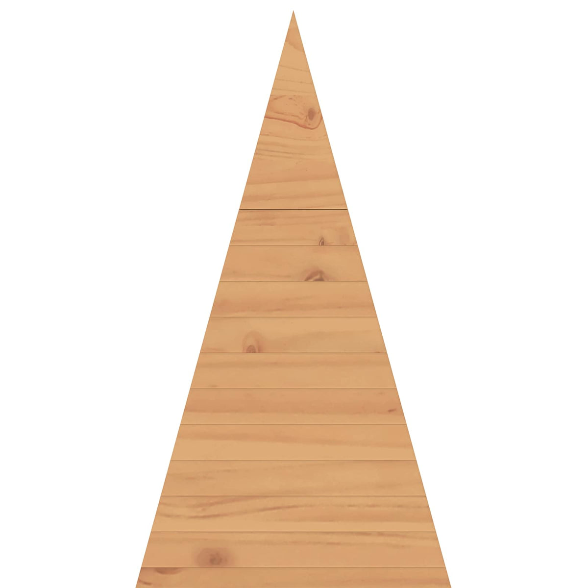 Wooden Christmas Tree KOTKA 150 cm Solid Pine Wood Brown Finish