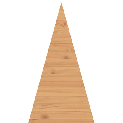 Wooden Christmas Tree KOTKA 150 cm Solid Pine Wood Brown Finish