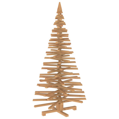 Wooden Christmas Tree KOTKA 150 cm Solid Pine Wood Brown Finish