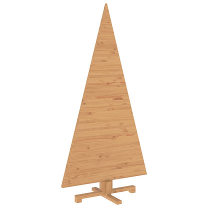Wooden Christmas Tree KOTKA 150 cm Solid Pine Wood Brown Finish
