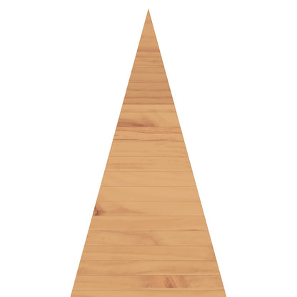 Wooden Christmas Tree KOTKA 210 cm Solid Pine Wood Brown Finish