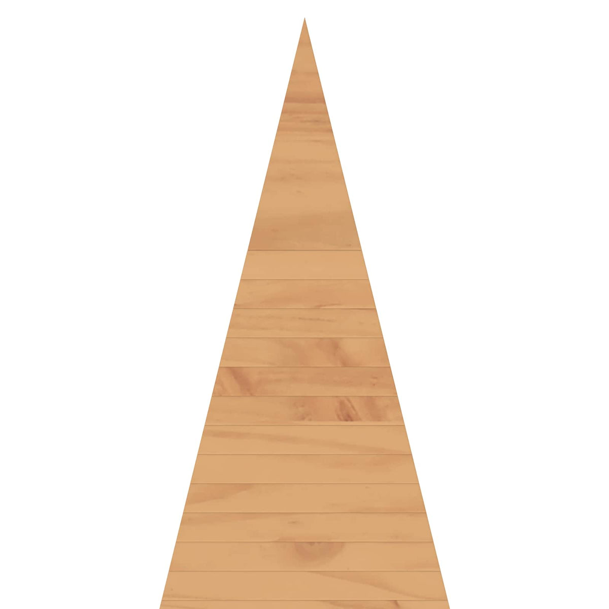 Wooden Christmas Tree KOTKA 240 cm Solid Pine Wood Brown Finish