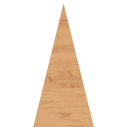 Wooden Christmas Tree KOTKA 240 cm Solid Pine Wood Brown Finish