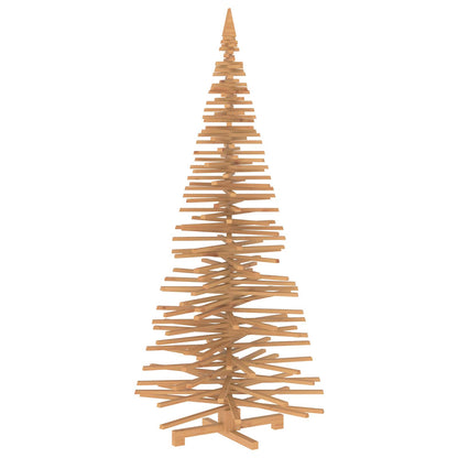 Wooden Christmas Tree KOTKA 240 cm Solid Pine Wood Brown Finish