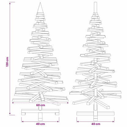 Wooden Christmas Tree KOTKA 120 cm Solid Pine Wood