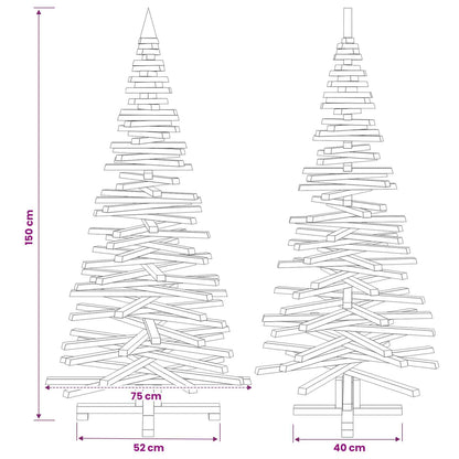 Wooden Christmas Tree KOTKA 150 cm Solid Pine Wood