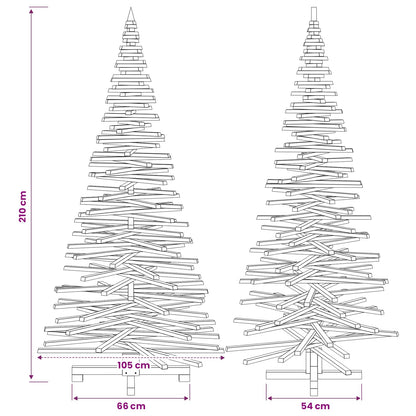 Wooden Christmas Tree KOTKA 210 cm Solid Pine Wood