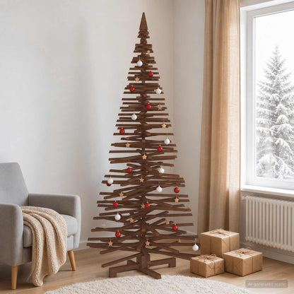 Wooden Christmas Tree KOTKA 240 cm Solid Pine Wood