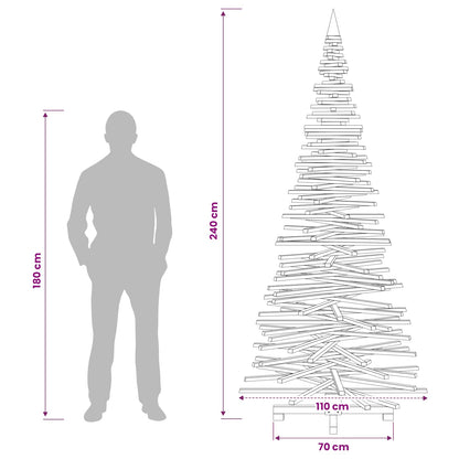 Wooden Christmas Tree KOTKA 240 cm Solid Pine Wood