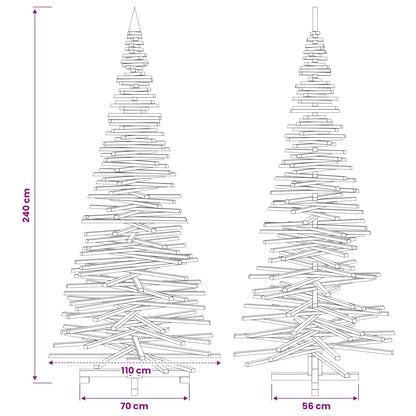 Wooden Christmas Tree KOTKA 240 cm Solid Pine Wood