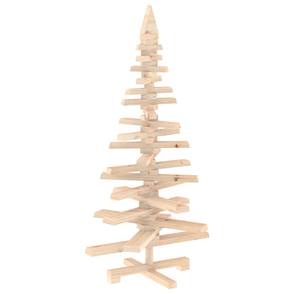 Wooden Christmas Tree KOTKA 120 cm Solid Pine Wood Natural