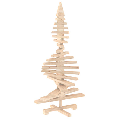 Wooden Christmas Tree KOTKA 120 cm Solid Pine Wood Natural