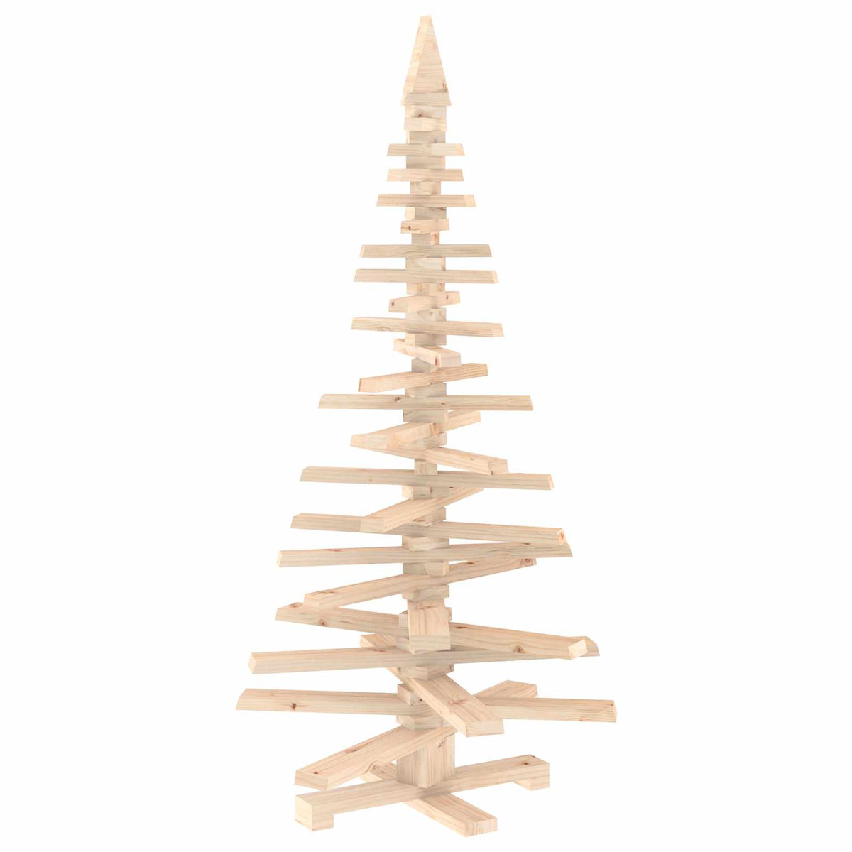 Wooden Christmas Tree KOTKA 150 cm Solid Pine Wood Natural