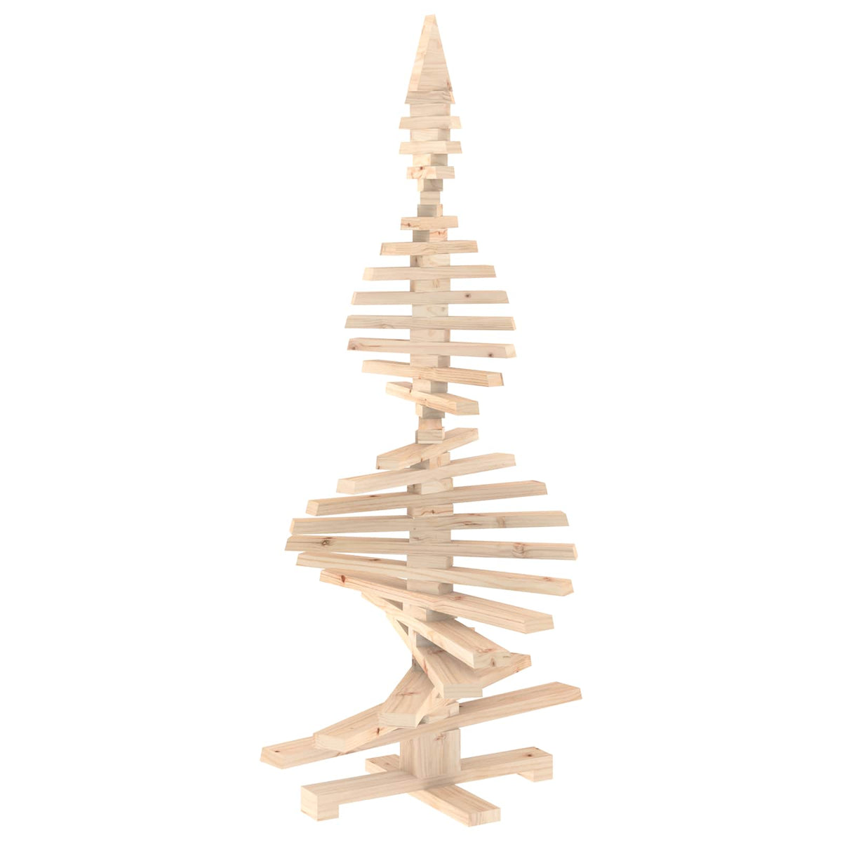 Wooden Christmas Tree KOTKA 150 cm Solid Pine Wood Natural