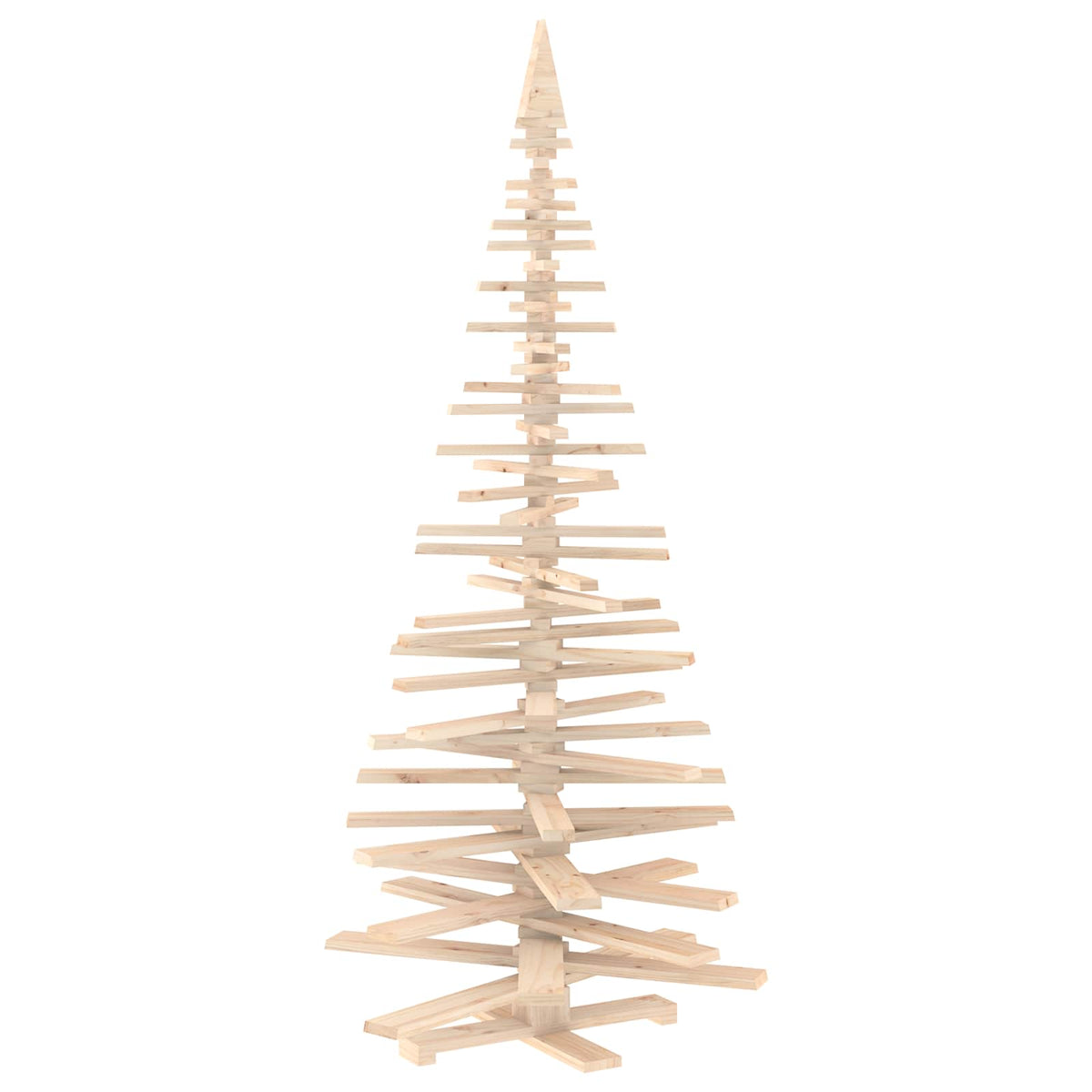 Wooden Christmas Tree KOTKA 240 cm Solid Pine Wood Natural