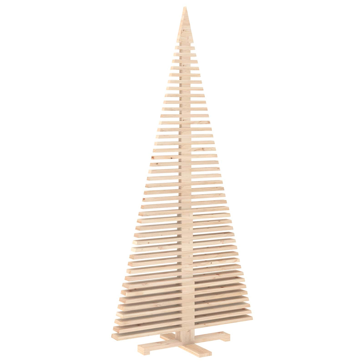Wooden Christmas Tree KOTKA 240 cm Solid Pine Wood Natural