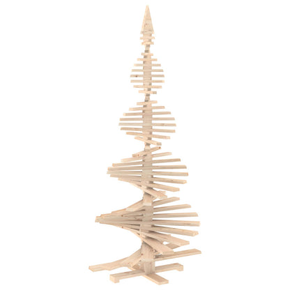 Wooden Christmas Tree KOTKA 240 cm Solid Pine Wood Natural