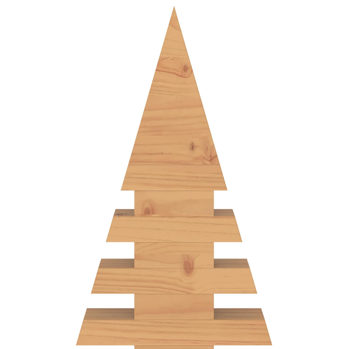 Wooden Christmas Tree KOTKA 150 cm Solid Pine Wood Brown Finish