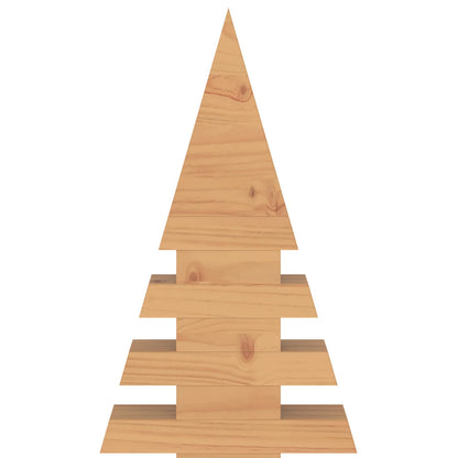 Wooden Christmas Tree KOTKA 150 cm Solid Pine Wood Brown Finish